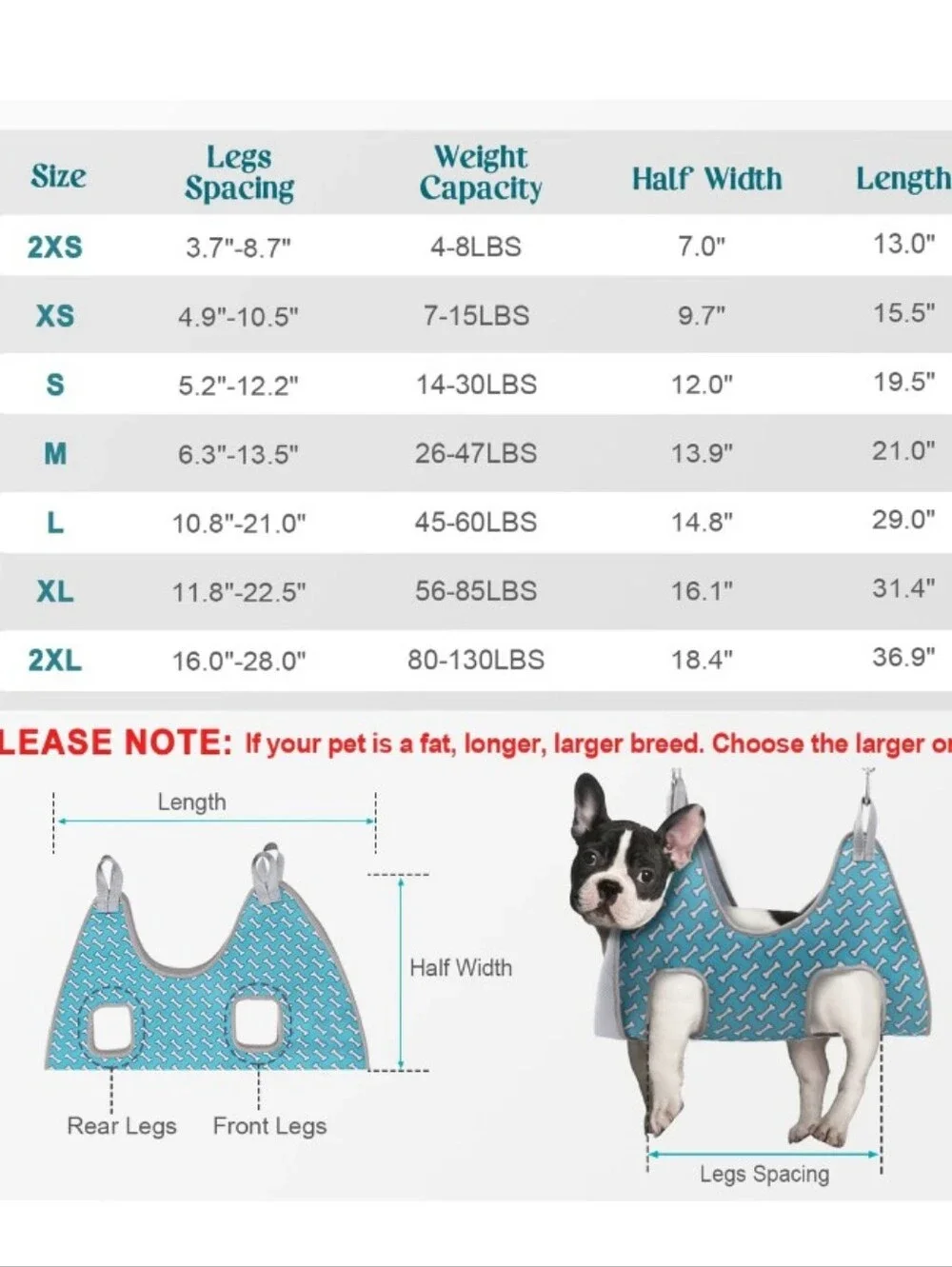 Dog 🐶 Grooming Hammock for Nail Trimming Size Small